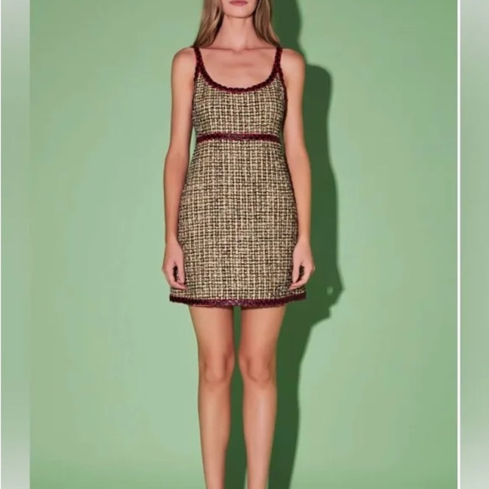 English Factory Premium Mini Tweed Dress
